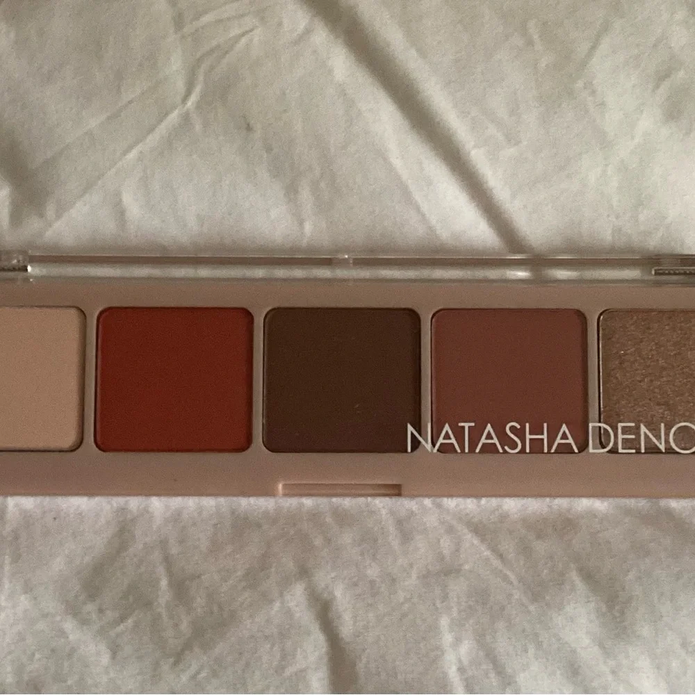 Natasha Denona Warm Matte & Shimmer Eyeshadow Palette - Neutral Brown & Rust - Picture 1 of 2